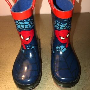 Sold! Marvel Spider-Man Rain Boots Toddler Size 6